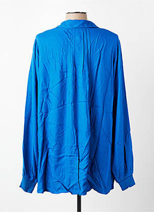 Tunique manches longues col v bleu ZHENZI femme