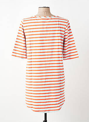 Tunique manches courtes tissage jersey orange LILY & ME femme