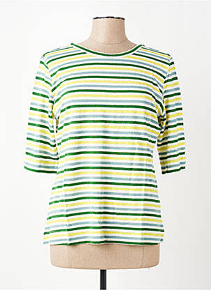 Top col rond manches 3/4 vert ZILCH femme