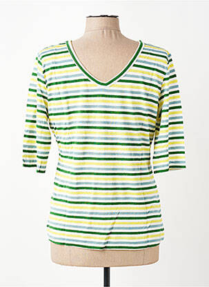 Top col rond manches 3/4 vert ZILCH femme