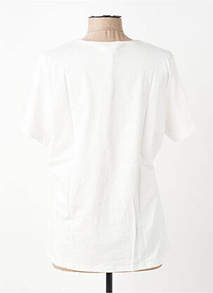 T-shirt coupe droite manches courtes blanc JULIE GUERLANDE femme