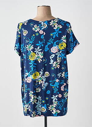Tunique manches courtes col rond bleu LILY & ME femme