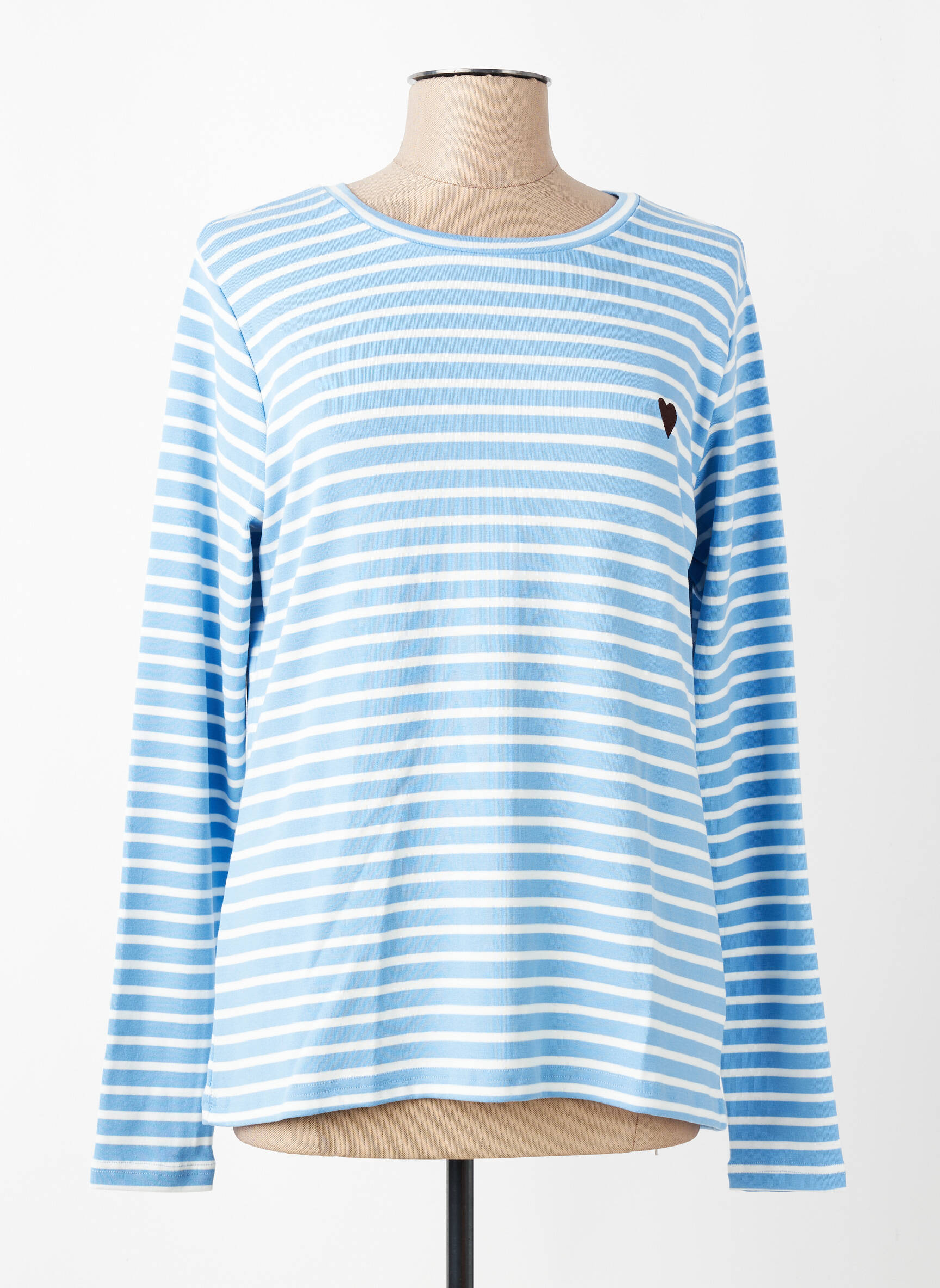 T-shirt manches longues manches longues bleu KAFFE femme