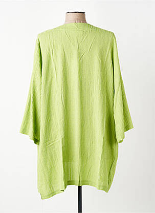 Veste kimono col v vert ZHENZI femme