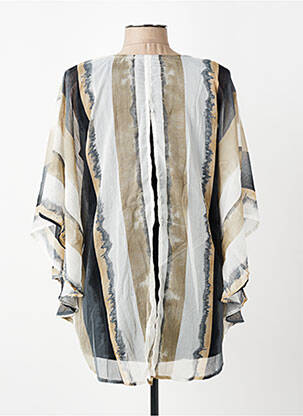 Tunique manches longues légère et transparente gris ZHENZI femme