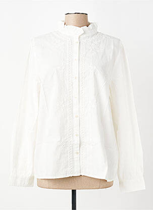 Chemisier coupe droite manches longues beige C'EST BEAU LA VIE femme