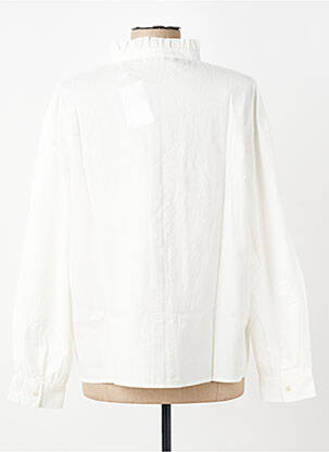 Chemisier coupe droite manches longues beige C'EST BEAU LA VIE femme