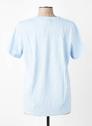 T-shirt stretch manches courtes bleu KAFFE femme