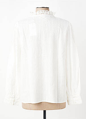 Chemisier coupe droite manches longues beige C'EST BEAU LA VIE femme
