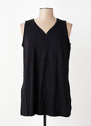 Débardeur stretch sans manche noir ZHENZI femme