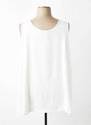 Top tissage crêpe sans manche beige G!OZE femme