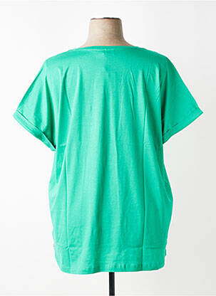 T-shirt coupe droite manches courtes vert ZHENZI femme