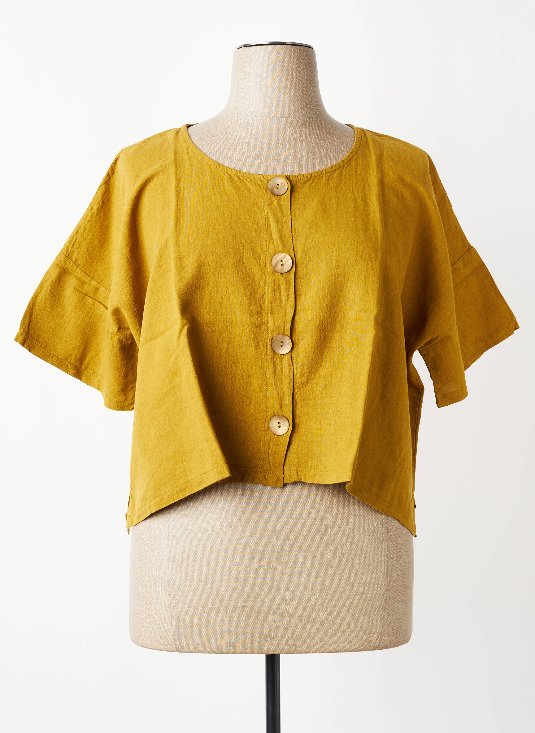 Veste casual col rond vert G!OZE femme