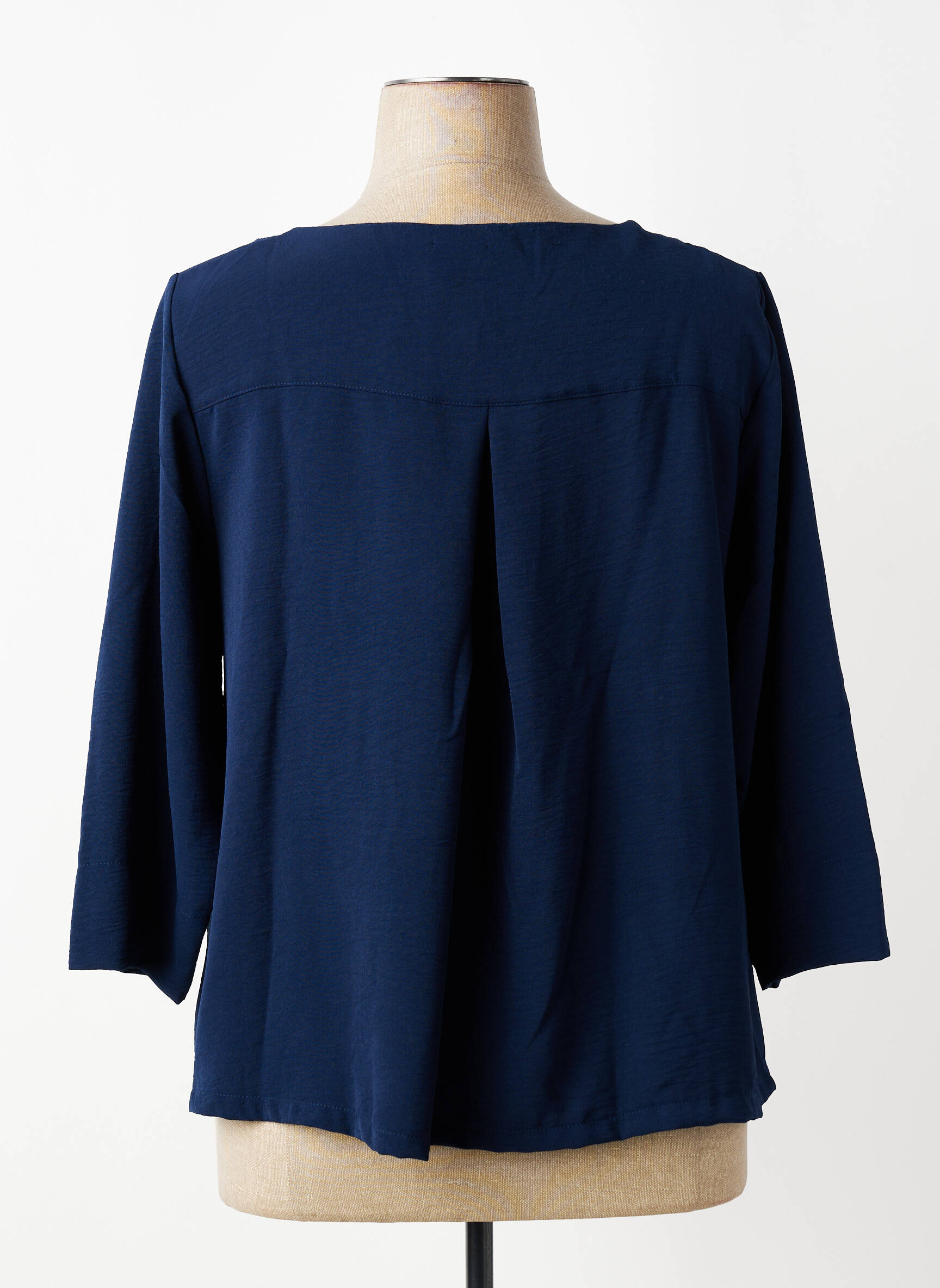 Veste casual col rond bleu G!OZE femme