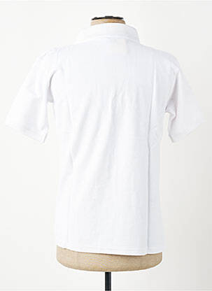 Polo coupe droite manches courtes blanc GWEN & BLACK homme