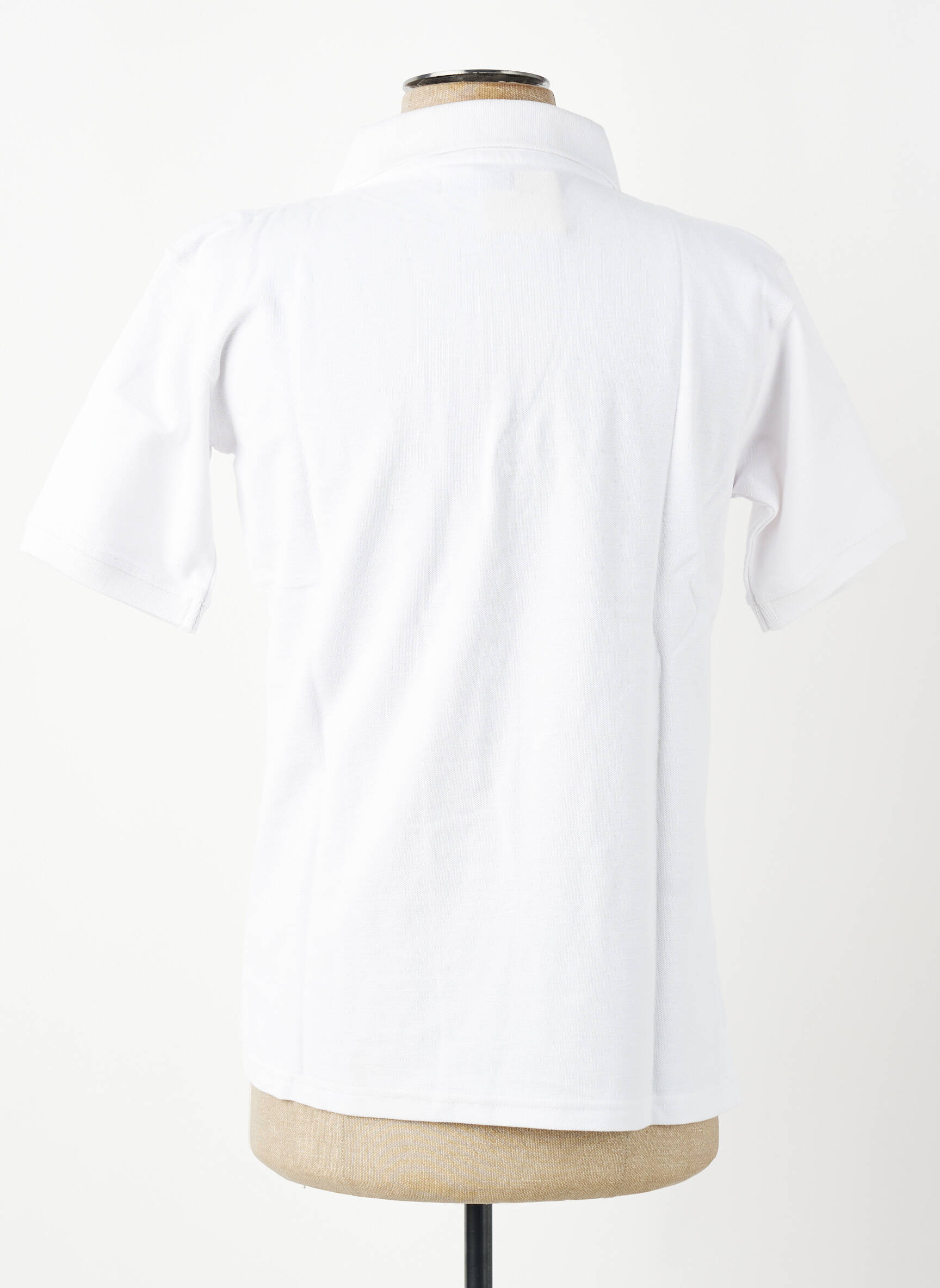 Polo coupe droite manches courtes blanc GWEN & BLACK homme
