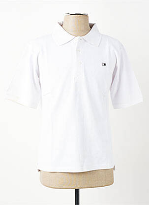 Polo coupe droite manches courtes blanc GWEN & BLACK homme