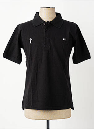 Polo coupe droite manches courtes noir GWEN & BLACK homme