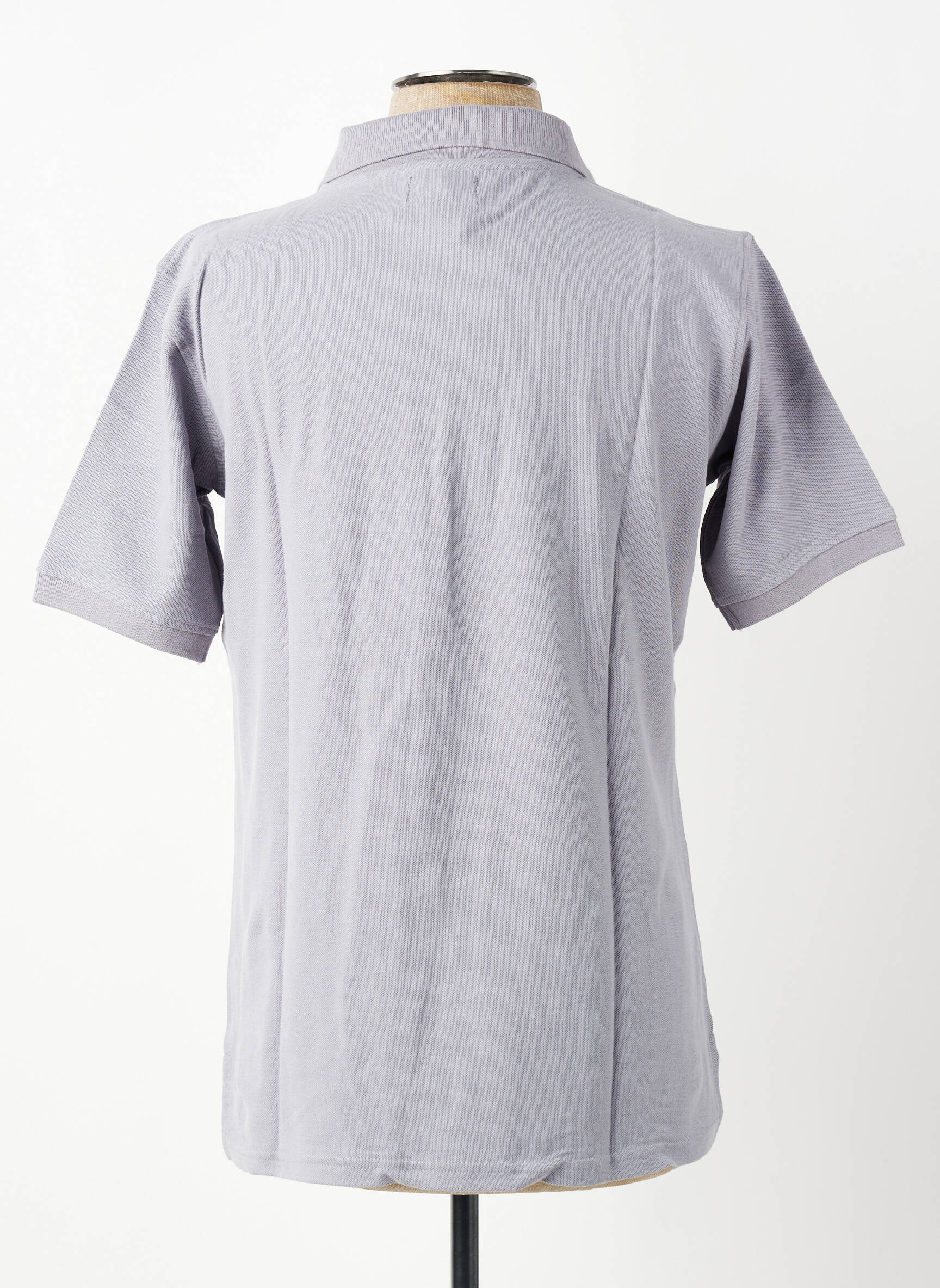 Polo coupe droite manches courtes gris GWEN & BLACK homme