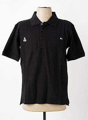 Polo coupe droite manches courtes noir GWEN & BLACK homme