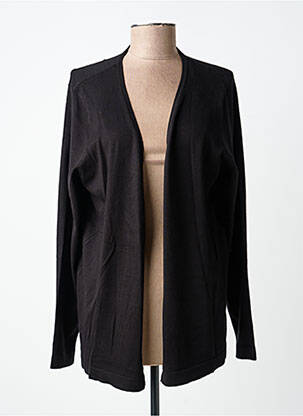 Gilet manches longues stretch noir KAFFE femme