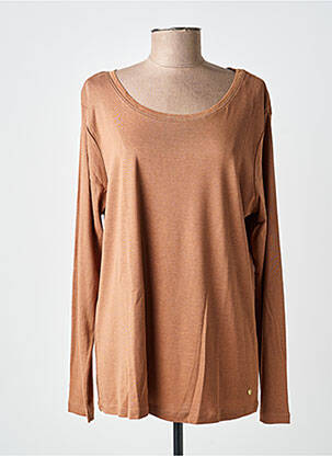 T-shirt manches longues manches longues marron C'EST BEAU LA VIE femme