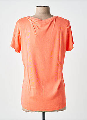 T-shirt coupe droite manches courtes orange C'EST BEAU LA VIE femme