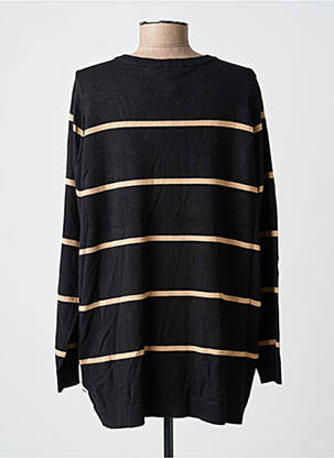 Pull coupe droite manches longues noir ZHENZI femme