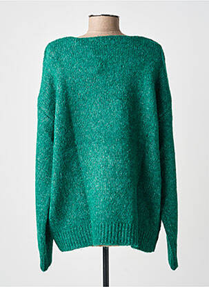 Pull coupe droite manches longues vert KAFFE femme