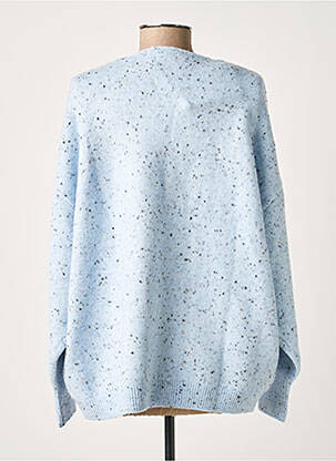 Pull coupe droite manches longues bleu KAFFE femme