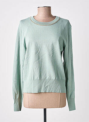 Pull coupe droite manches longues vert TIFFOSI femme