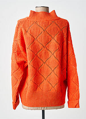 Pull coupe droite manches longues orange ZILCH femme