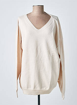 Pull coupe droite manches longues beige ZILCH femme