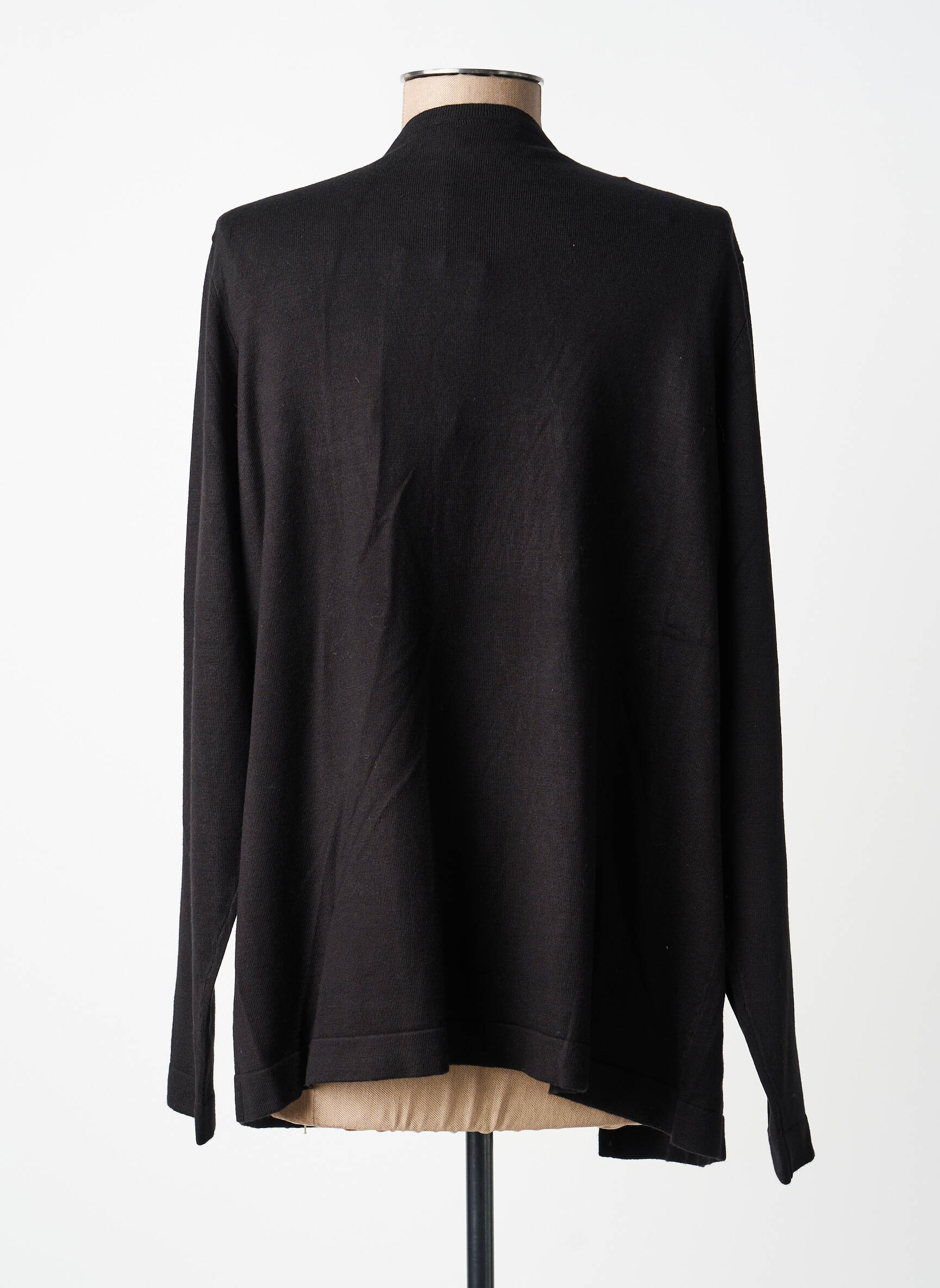 Gilet manches longues stretch noir KAFFE femme