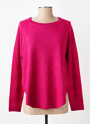 Pull maille souple et aérée manches longues rose ONLY femme