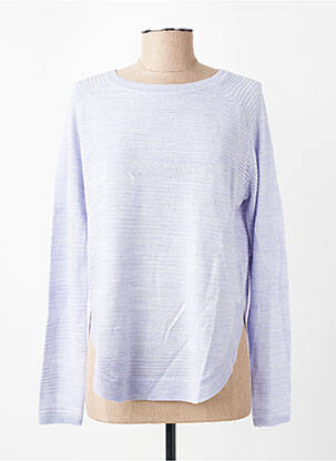 Pull maille souple et aérée manches longues violet ONLY femme