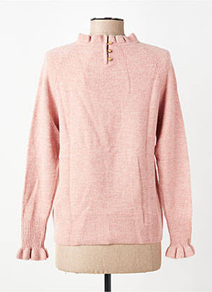 Pull coupe droite manches longues rose LILY & ME femme