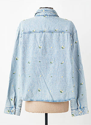 Veste casual poignets boutonnés avec fente bleu ONLY femme
