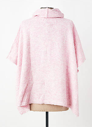 Pull col roulé manches courtes rose LILI SIDONIO femme
