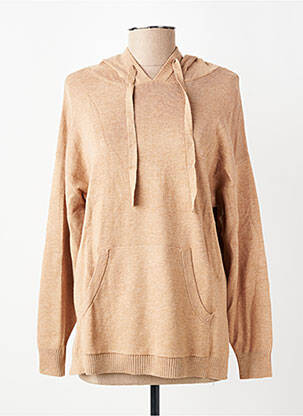 Pull col v manches longues marron TIFFOSI femme