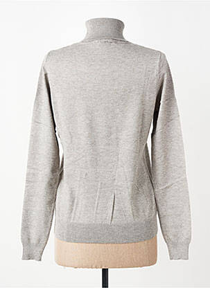 Pull col roulé coupe droite manches longues gris LPB LES PETITES BOMBES  femme