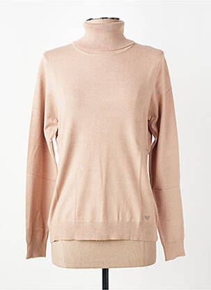 Pull col roulé coupe droite manches longues marron LPB LES PETITES BOMBES  femme