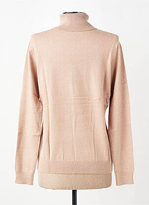 Pull col roulé coupe droite manches longues marron LPB LES PETITES BOMBES  femme