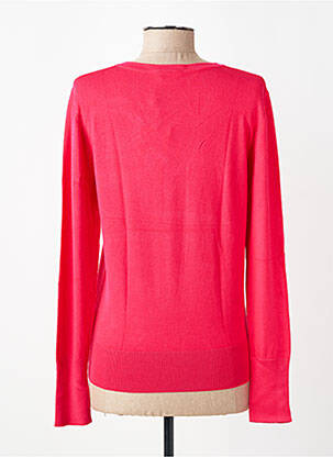 Pull coupe droite manches longues rose KAFFE femme