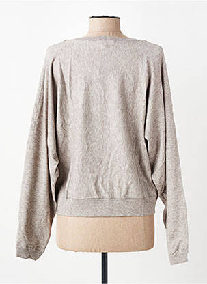 Pull col v manches longues gris LPB LES PETITES BOMBES  femme