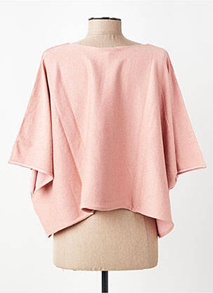 Pull col rond manches courtes rose LPB LES PETITES BOMBES  femme