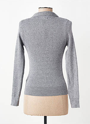 Pull col v manches longues gris TIFFOSI femme