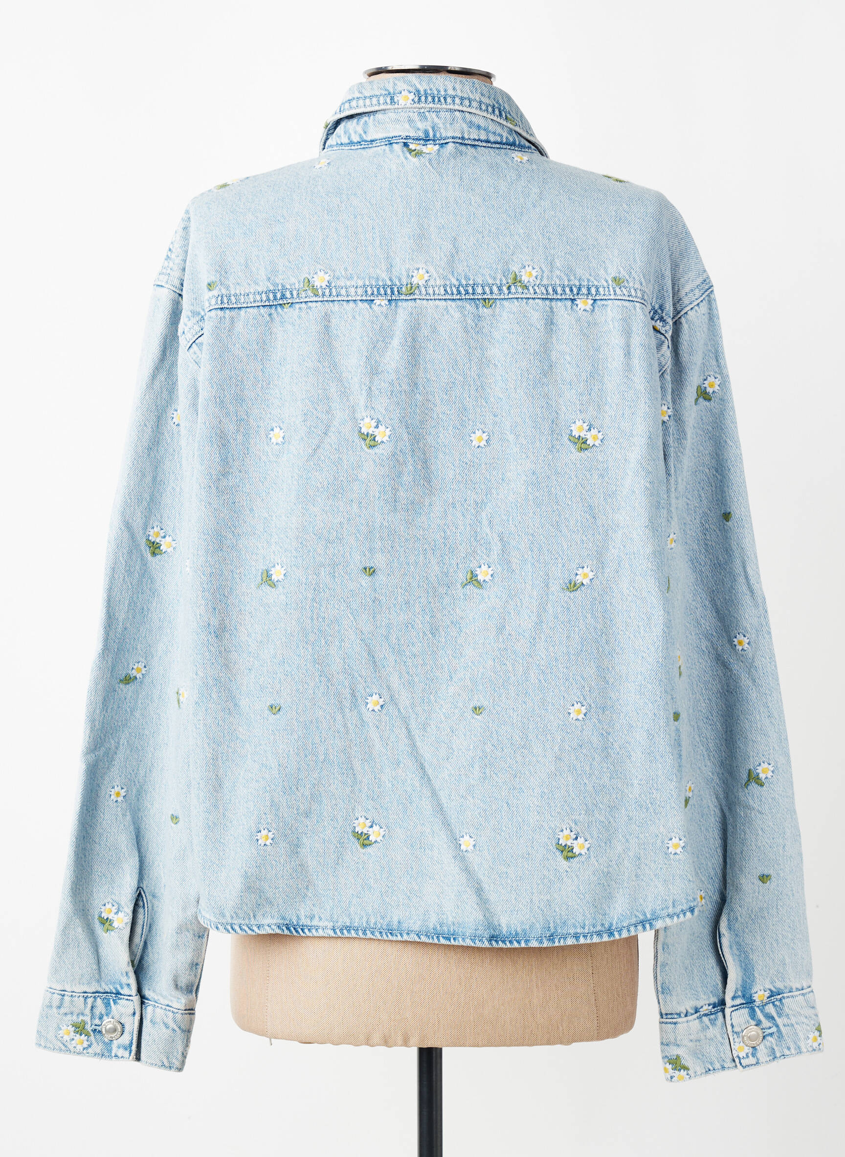 Veste casual poignets boutonnés avec fente bleu ONLY femme