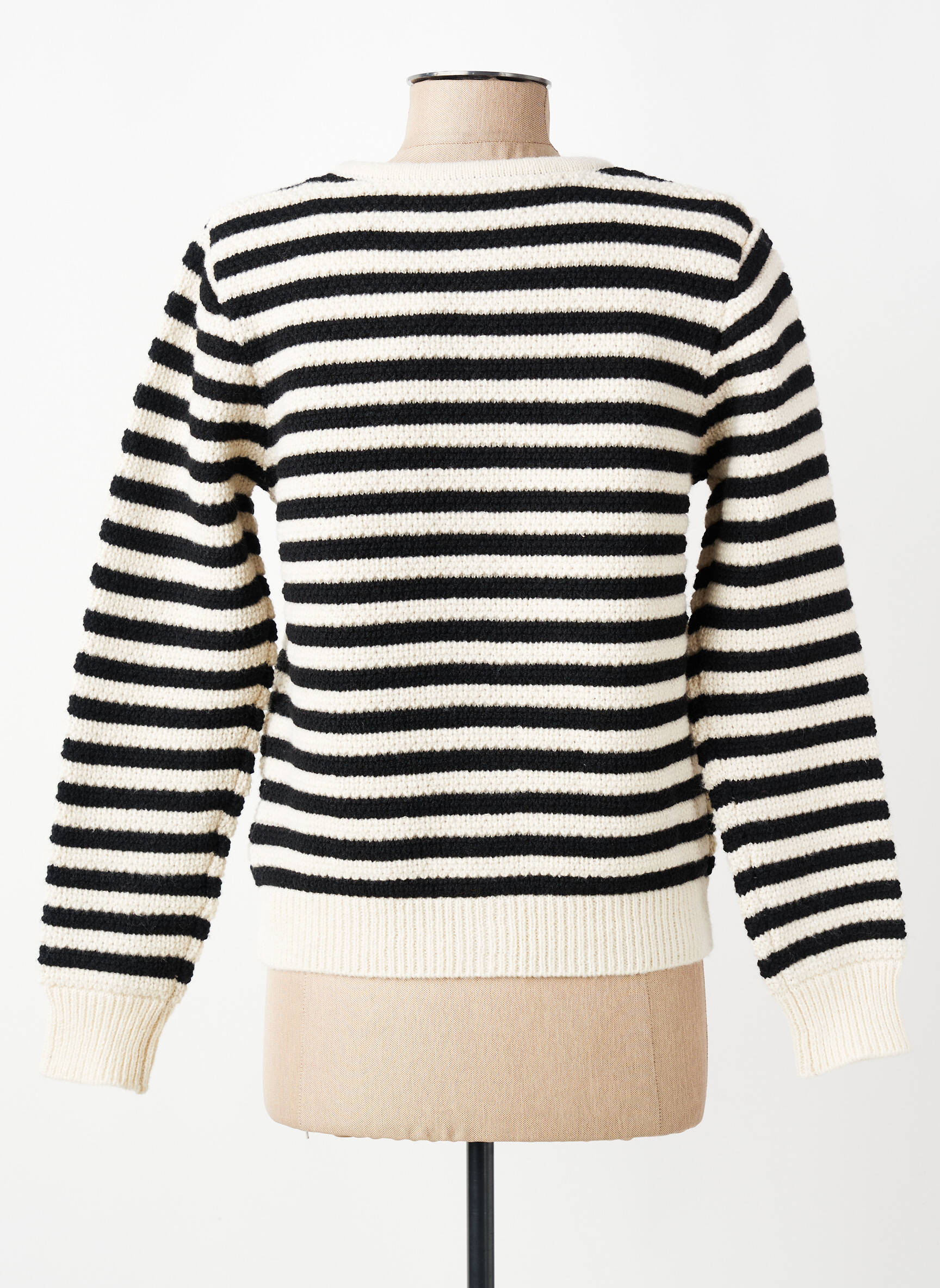 Gilet manches longues col rond noir C'EST BEAU LA VIE femme