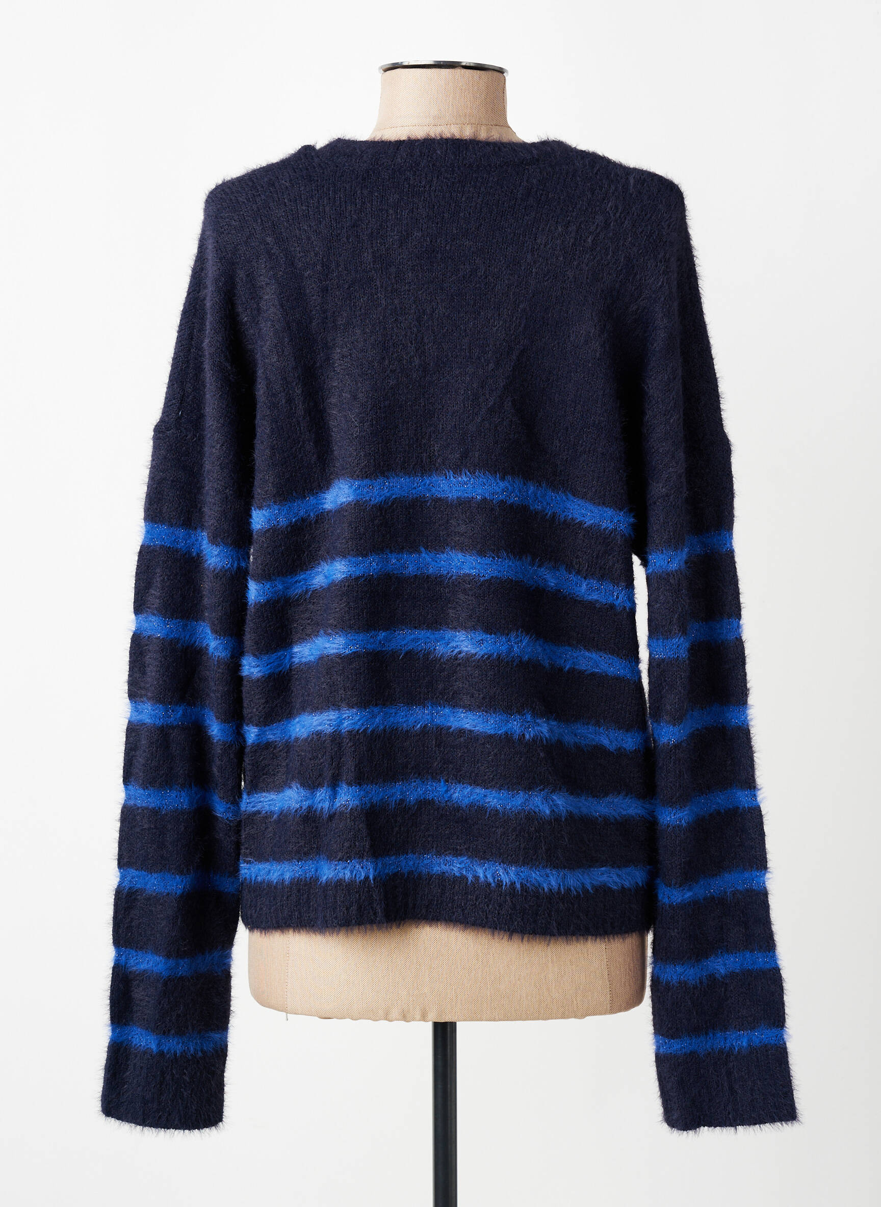 Gilet manches longues fermeture boutonnée sur le devant bleu PIECES femme